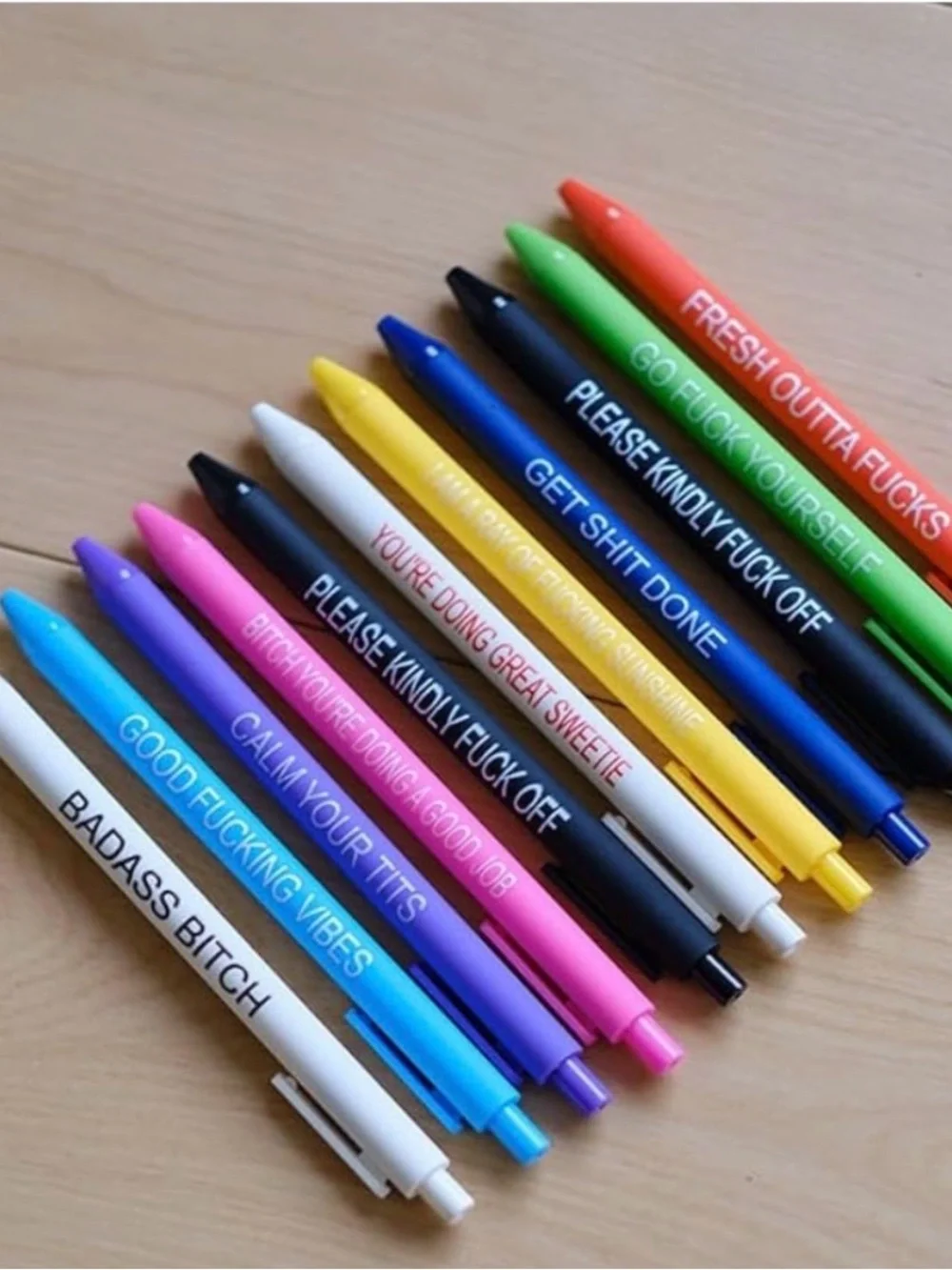 Funny Adult Humor Novelty Pen Set Multicolor Office Pens